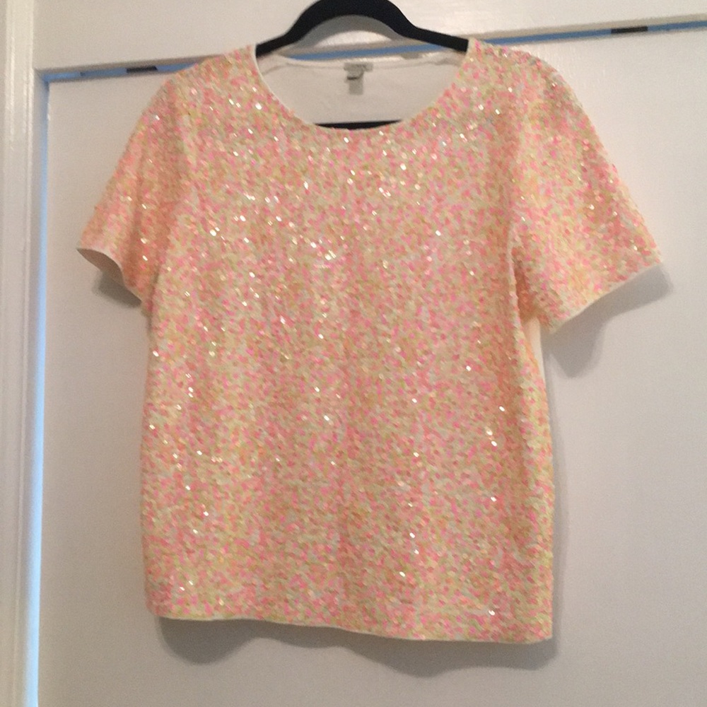 J. Crew Sequin t-shirt